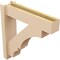 Ekena Millwork 6-in W x 24-in D x 24-in H Balboa Block Rough Cedar Woodgrain TimberThane Outlooker, Primed Tan OUTUR060X24X24BOA44RCPR - alternate 6